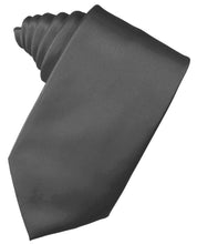 Load image into Gallery viewer, Cardi Pewter Luxury Satin Necktie