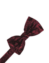 Load image into Gallery viewer, Cardi Pre-Tied Apple Tapestry Bow Tie