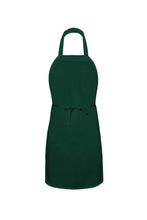Load image into Gallery viewer, AW Essentials Forest Green Bib Apron (No Pockets)