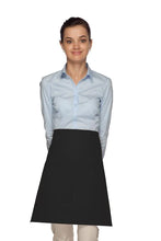Load image into Gallery viewer, Cardi / DayStar Black Half Bistro Apron (1 Pocket)