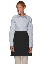 Load image into Gallery viewer, Cardi / DayStar Black Half Bistro Apron (No Pockets)
