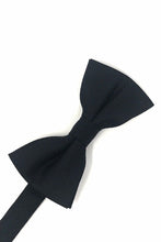 Load image into Gallery viewer, Cardi Pre-Tied Black Regal Bow Tie