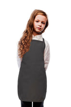 Load image into Gallery viewer, Cardi / DayStar Charcoal Kid's Bib Apron (No Pockets)