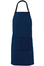 Load image into Gallery viewer, Fame Navy City Market Everyday Long Bib Apron