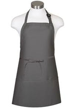 Load image into Gallery viewer, Fame Charcoal Bib Adjustable Apron (3 Pockets)