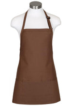 Load image into Gallery viewer, Fame Mocha Bib Adjustable Apron (3 Pockets)