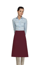 Load image into Gallery viewer, Cardi / DayStar Maroon 3/4 Bistro Apron (1 Pocket)