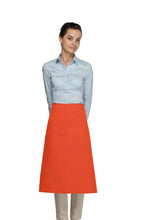 Load image into Gallery viewer, Cardi / DayStar Orange 3/4 Bistro Apron (1 Pocket)