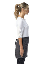 Load image into Gallery viewer, Artisan Collection by Reprime Black Denim Jean Stitch Waist Apron (4 Pocket Pouch)