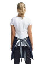 Load image into Gallery viewer, Artisan Collection by Reprime Indigo Denim Mid-Length Waist Apron (1 Wide Pocket)
