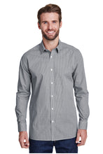 Load image into Gallery viewer, Artisan Collection by Reprime Black / White / S Men&#39;s Microcheck Long Sleeve Cotton Shirt