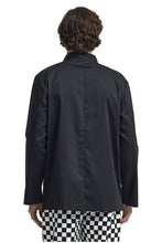 Load image into Gallery viewer, Artisan Collection by Reprime Black Chef's Long Sleeve Stud Coat