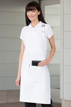 Load image into Gallery viewer, Uncommon Threads White Butcher Adjustable Apron (2 Pockets)