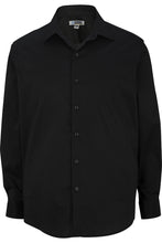 Load image into Gallery viewer, Men&#39;s Spread Collar Dress Shirt - Black