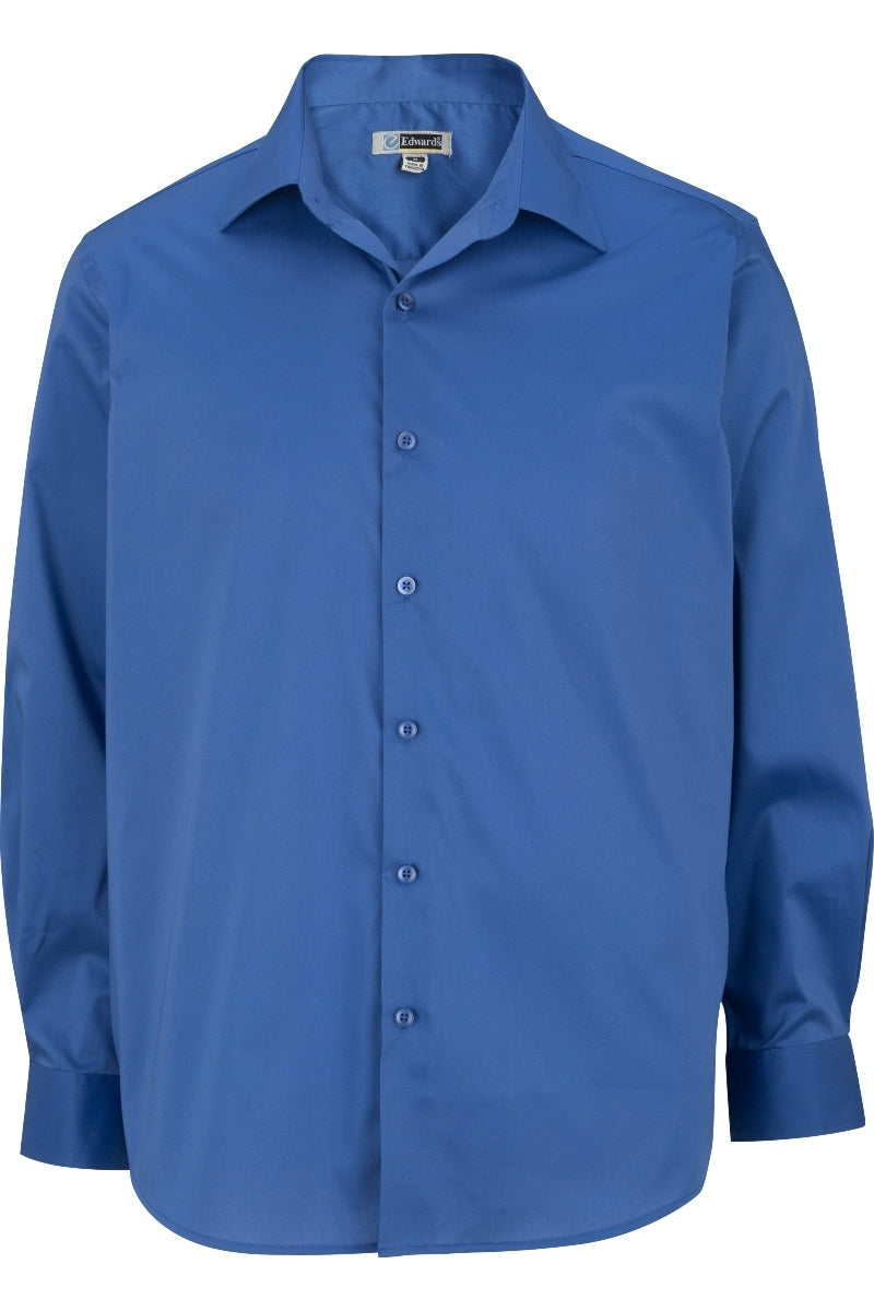 Edwards 1978 Men's Oxford Wrinkle-Free Point Collar Dress Shirt - French Blue - 2XL