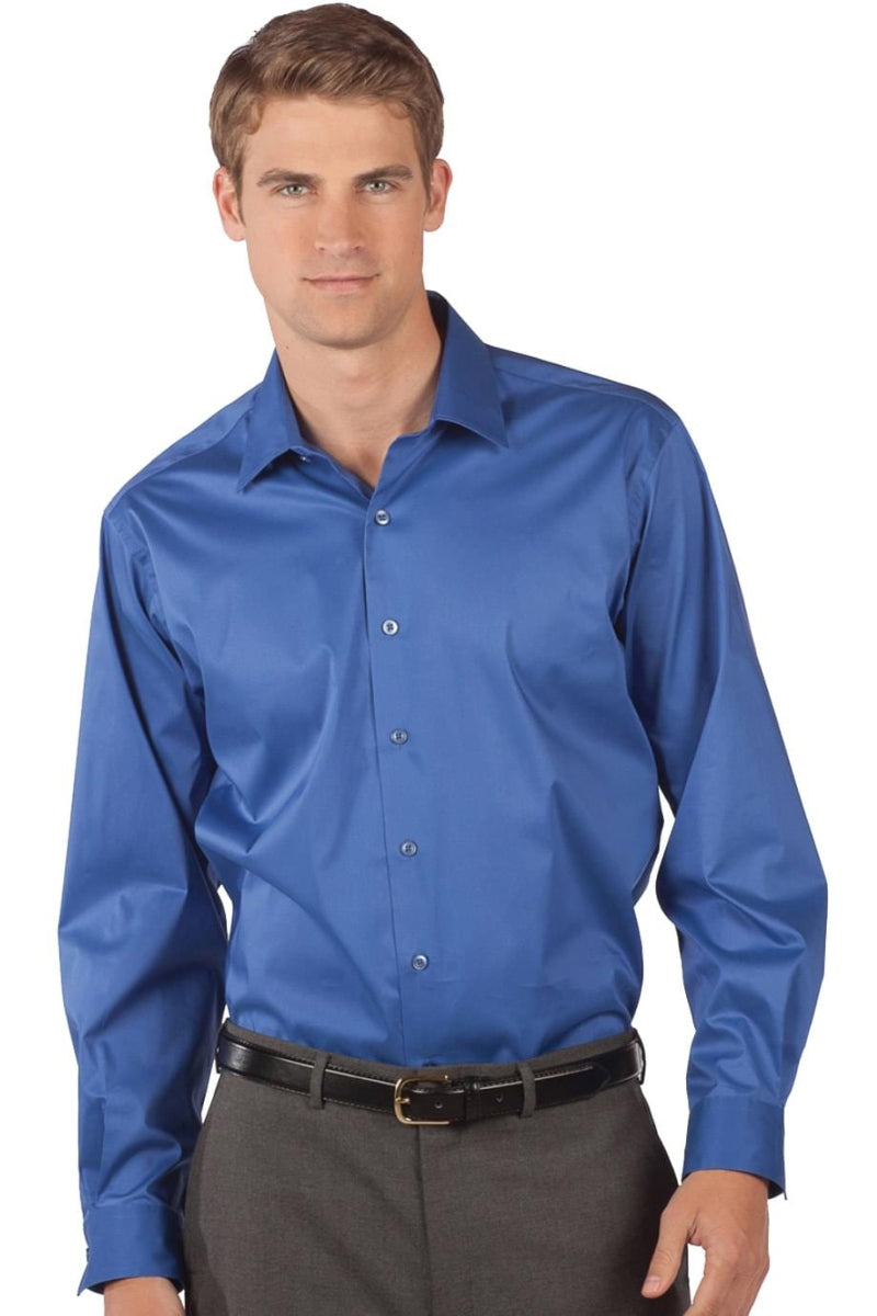 Edwards 1978 Men's Oxford Wrinkle-Free Point Collar Dress Shirt - French Blue - 2XL