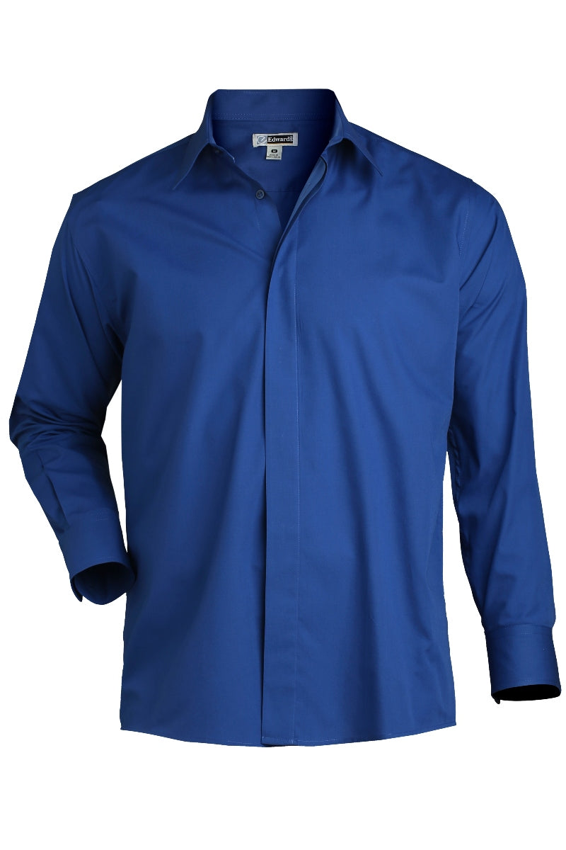 Men's Café Broadcloth Shirt - Royal Blue