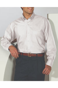 Men's Lightweight Long Sleeve Poplin Shirt - White