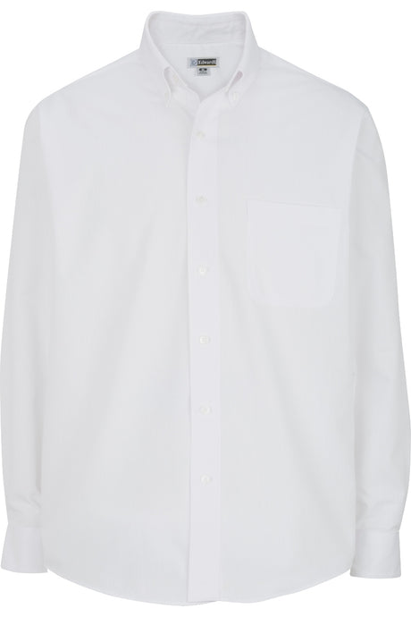 Men's Lightweight Long Sleeve Poplin Shirt - White