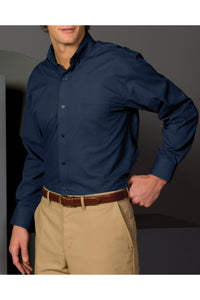 Men's Lightweight Long Sleeve Poplin Shirt - Navy