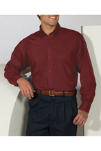 Load image into Gallery viewer, Men&#39;s Lightweight Long Sleeve Poplin Shirt - Burgundy