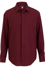 Load image into Gallery viewer, Men's Burgundy FlexBatiste Cafe Shirt