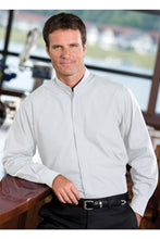 Load image into Gallery viewer, Men&#39;s Banded Collar Broadcloth Shirt - White