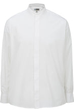 Load image into Gallery viewer, Men&#39;s Banded Collar Broadcloth Shirt - White