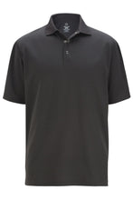 Load image into Gallery viewer, Unisex Steel Grey Snap Front Mesh Polo