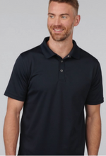 Load image into Gallery viewer, Unisex Snap Front Mesh Polo - Navy