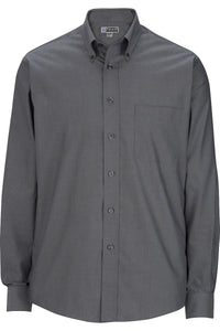 Edwards 1976 Men's Oxford Wrinkle-Free Dress Shirt - Charcoal