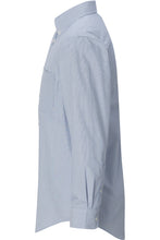 Load image into Gallery viewer, Men&#39;s Button-Down Executive Oxford Shirt - Blue/White Stripe