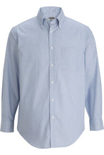 Load image into Gallery viewer, Men&#39;s Button-Down Executive Oxford Shirt - Blue/White Stripe