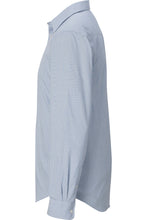 Load image into Gallery viewer, Men&#39;s Executive Pinpoint Oxford Shirt - Blue/White Stripe