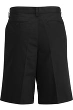 Load image into Gallery viewer, Men&#39;s Black Utility Chino Pleated Shorts