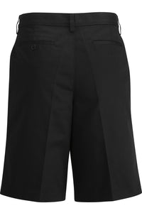 Men's Black Utility Chino Pleated Shorts