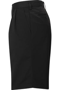 Men's Black Utility Chino Pleated Shorts