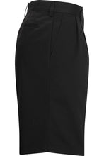 Load image into Gallery viewer, Men&#39;s Black Utility Chino Pleated Shorts