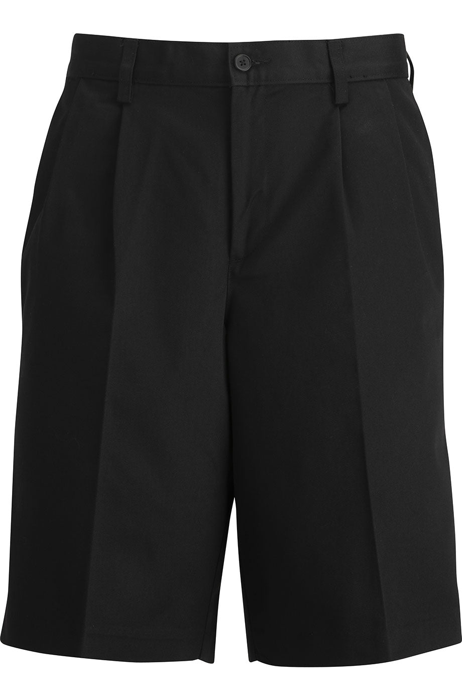 Men's Black Utility Chino Pleated Shorts