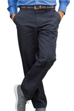 Load image into Gallery viewer, Men&#39;s Black Utility Flat Front Chino Pant