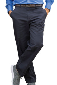 Men's Black Utility Flat Front Chino Pant