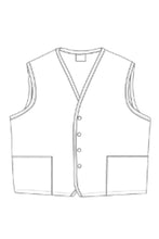 Load image into Gallery viewer, Yellow 4-Button Unisex Vest with 2 Pockets