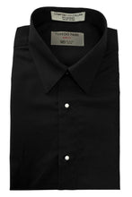 Load image into Gallery viewer, &quot;Como&quot; Black Laydown Tuxedo Shirt