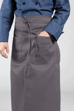 Load image into Gallery viewer, Slate Full Bistro Apron (2 Patch Pockets)
