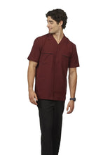Load image into Gallery viewer, Edwards Men's Burgundy Flex Pinnacle Service Shirt