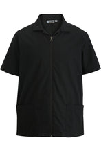 Load image into Gallery viewer, Men&#39;s Essential Zip-Front Service Shirt - Black