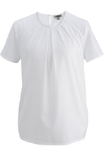 Load image into Gallery viewer, Ladies&#39; Jewel Neck Blouse - White