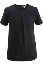 Load image into Gallery viewer, Ladies&#39; Jewel Neck Blouse - Black
