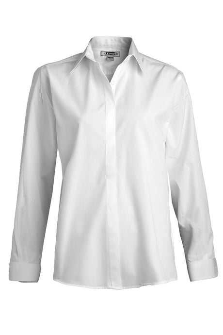 Ladies' Café Broadcloth Shirt - White