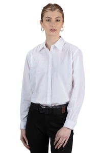 Ladies' Café Broadcloth Shirt - Black